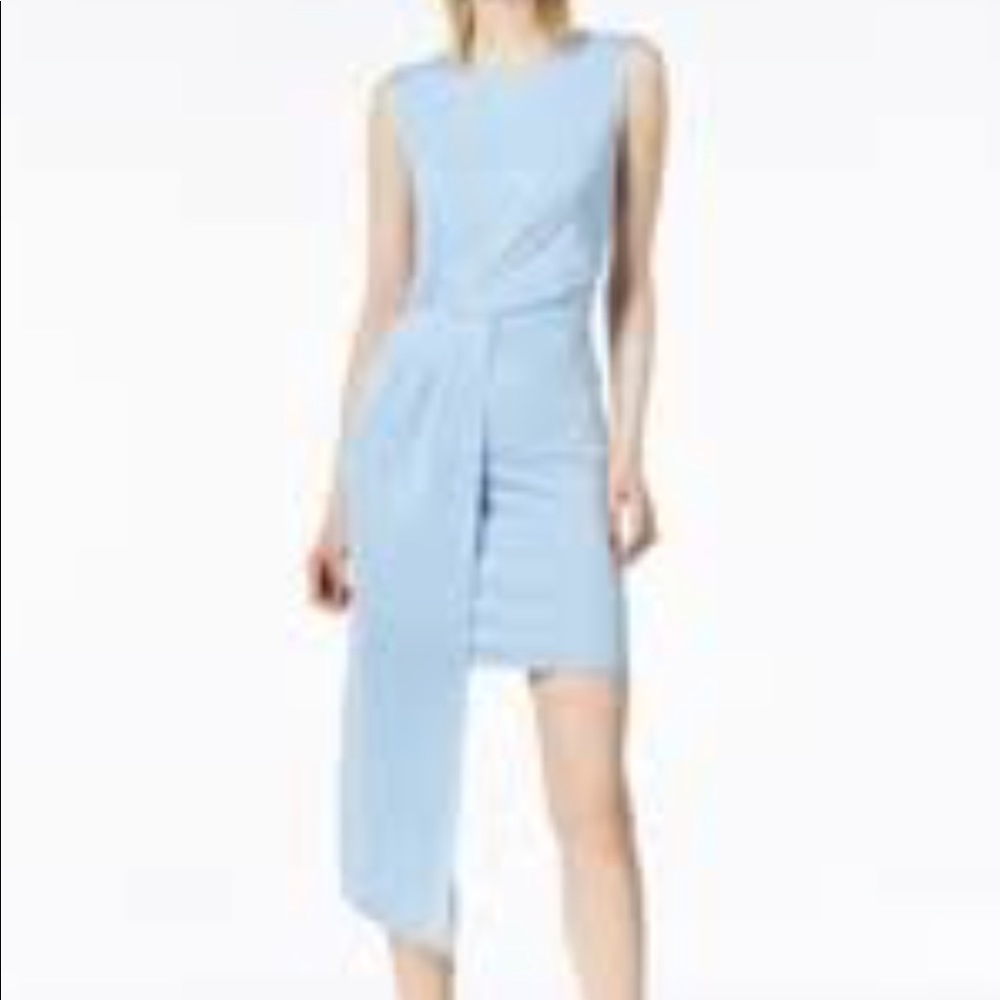 Bar III asymmetrical drape dress